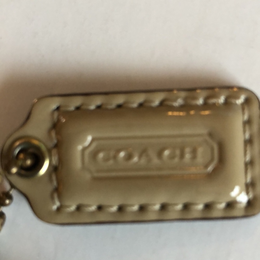 Coach Gold Coach Wristlet Metallic Coach Wristlet Gold Leather Coach Wristlet - Picture 12 of 16